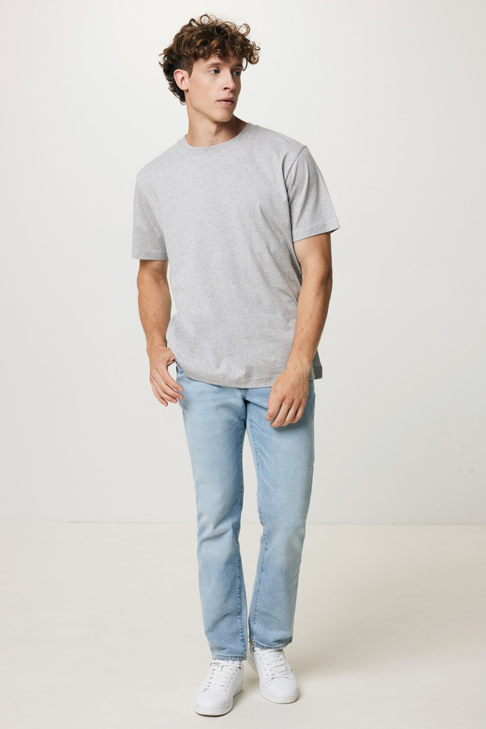 Kakadu relaxed T-Shirt aus recycelter Baumwolle, heather gre