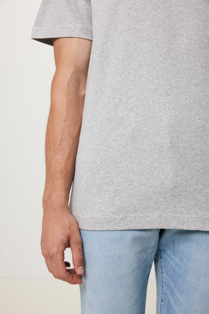 Kakadu relaxed T-Shirt aus recycelter Baumwolle, heather gre