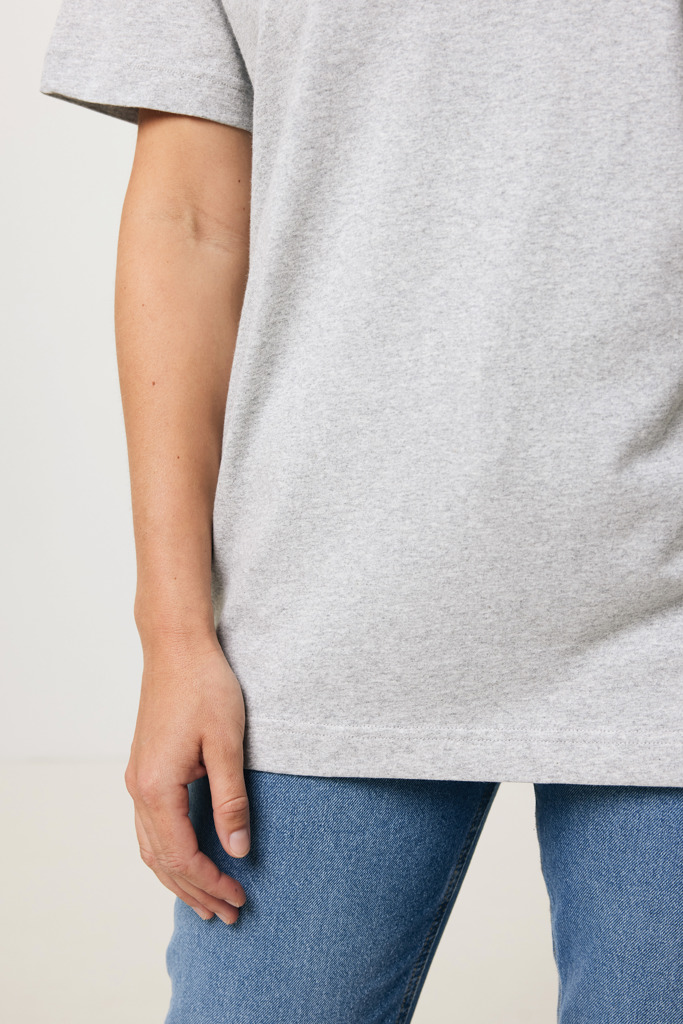 Kakadu relaxed T-Shirt aus recycelter Baumwolle, heather gre