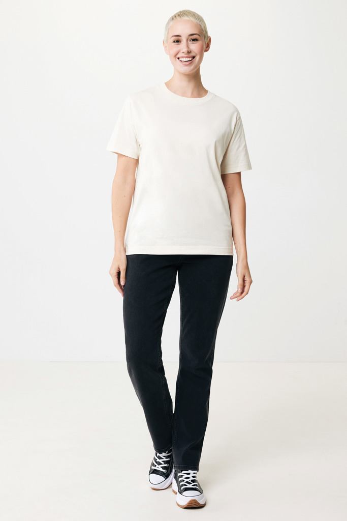 T-shirt Kakadu relaxed fit in cotone riciclato, natural raw