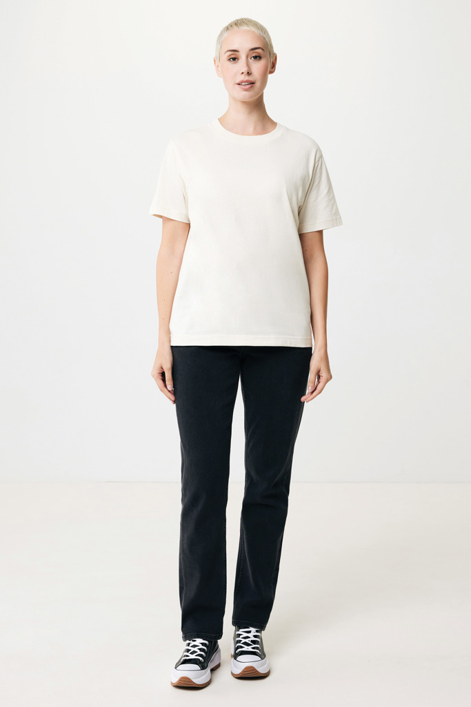 T-shirt Kakadu relaxed fit in cotone riciclato, natural raw