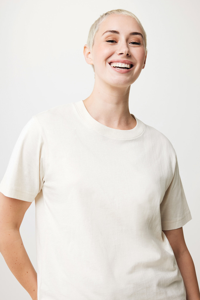 T-shirt Kakadu relaxed fit in cotone riciclato, natural raw