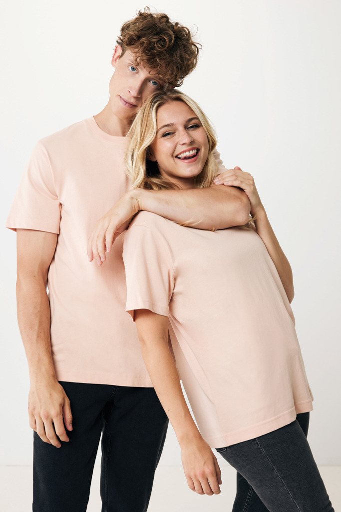 T-shirt Kakadu relaxed fit in cotone riciclato, peach nectar