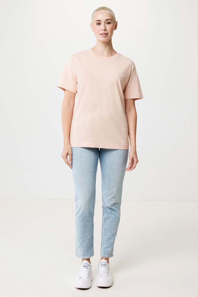 T-shirt Kakadu relaxed fit in cotone riciclato, peach nectar