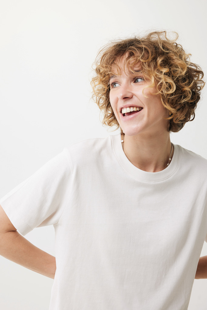 Kakadu relaxed recycled cotton t-shirt, ivory white