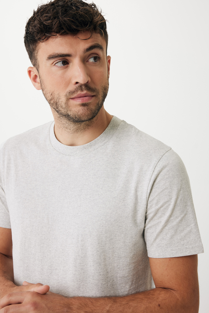 T-shirt leggera Sierra in cotone riciclato, light heather gr