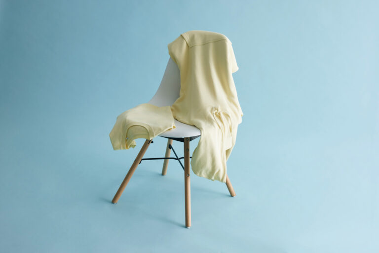 Sierra lättvikt t-shirt i återvunnen bomull, cream yellow