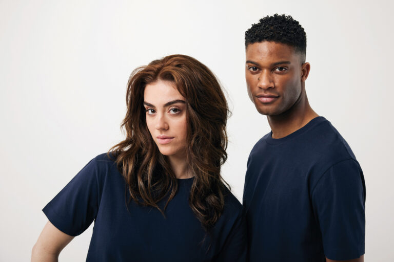 T-Shirt Teide in cotone riciclato, blu navy