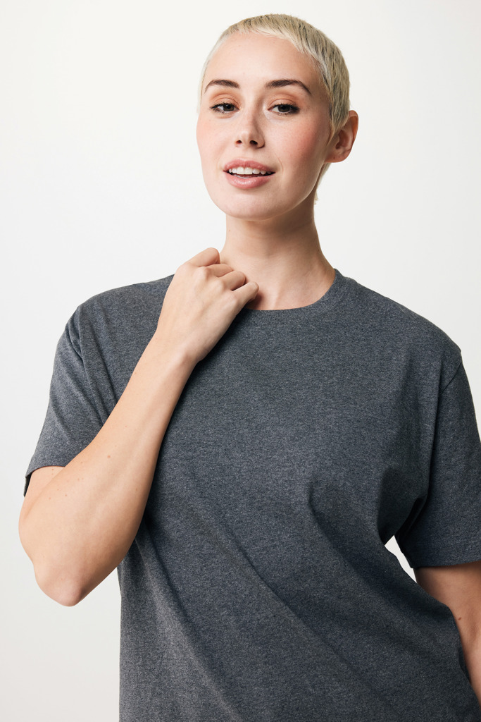 Teide Camiseta Boxy Fit Algodón Reciclado, heather anthracit