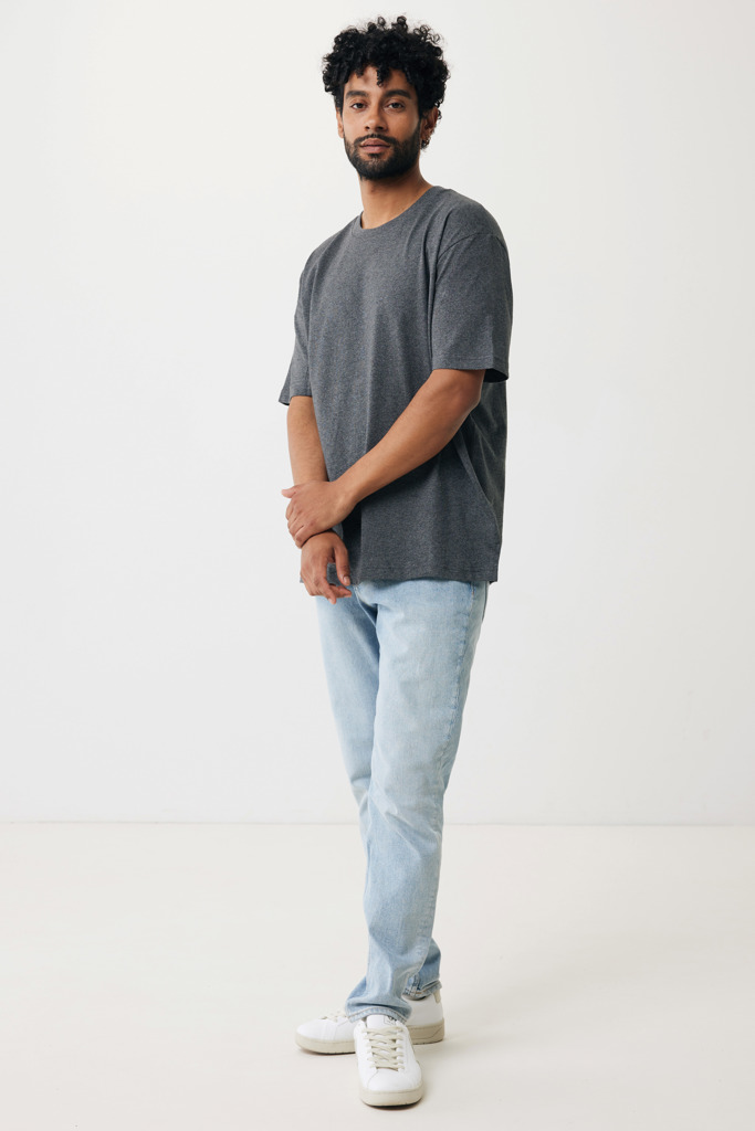 Teide Camiseta Boxy Fit Algodón Reciclado, heather anthracit