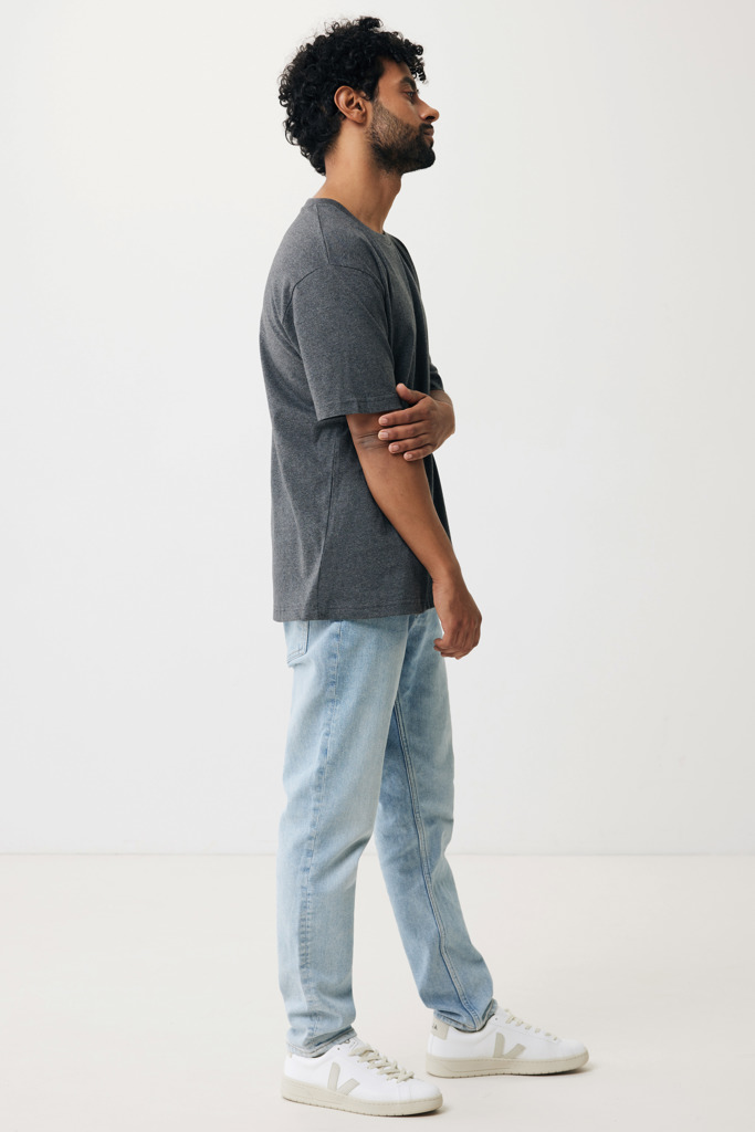 Teide Camiseta Boxy Fit Algodón Reciclado, heather anthracit