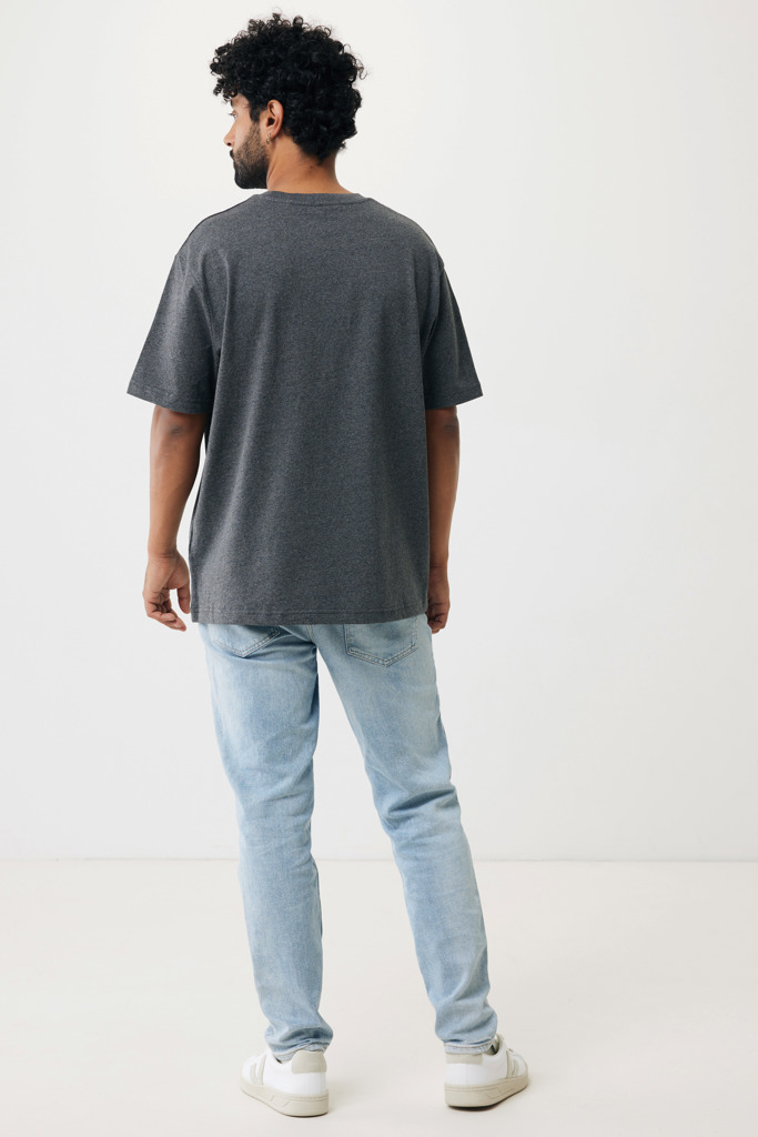 Teide Camiseta Boxy Fit Algodón Reciclado, heather anthracit
