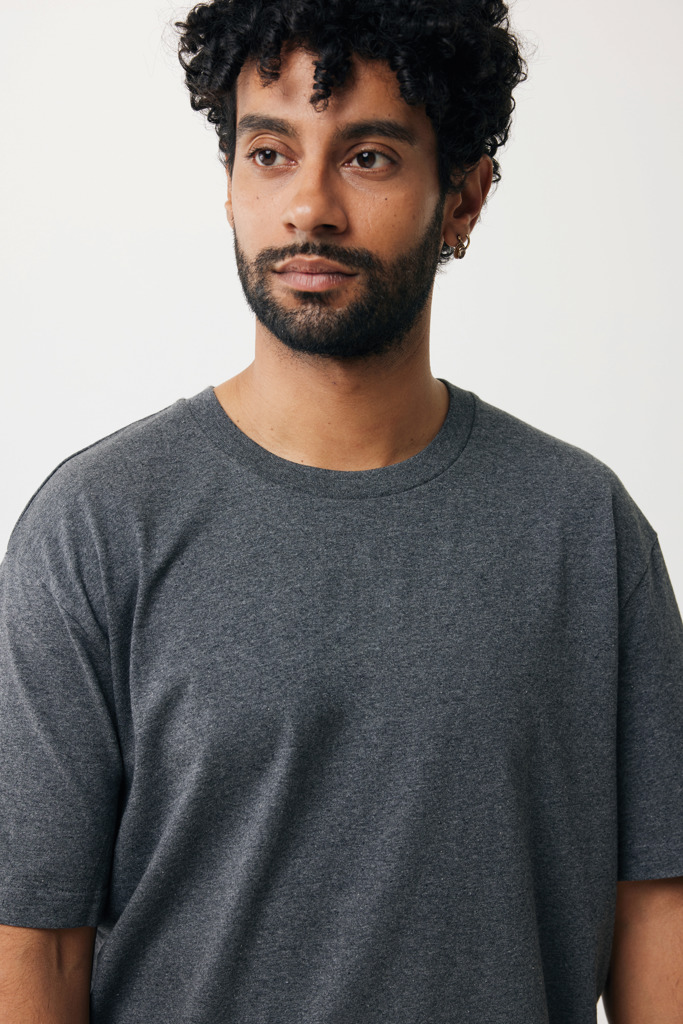 Teide Camiseta Boxy Fit Algodón Reciclado, heather anthracit