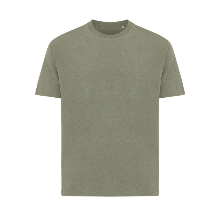 Teide recycled cotton t-shirt, heather green