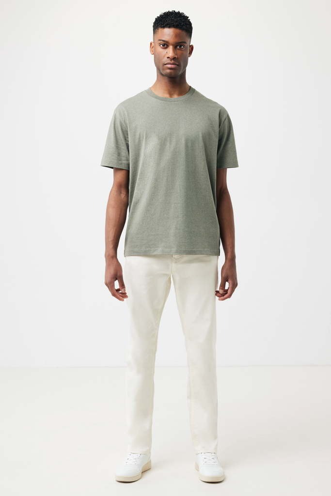 Teide recycled cotton t-shirt, heather green