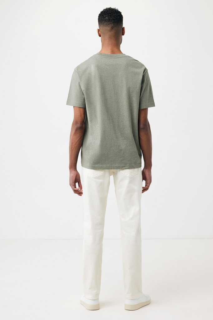Teide recycled cotton t-shirt, heather green