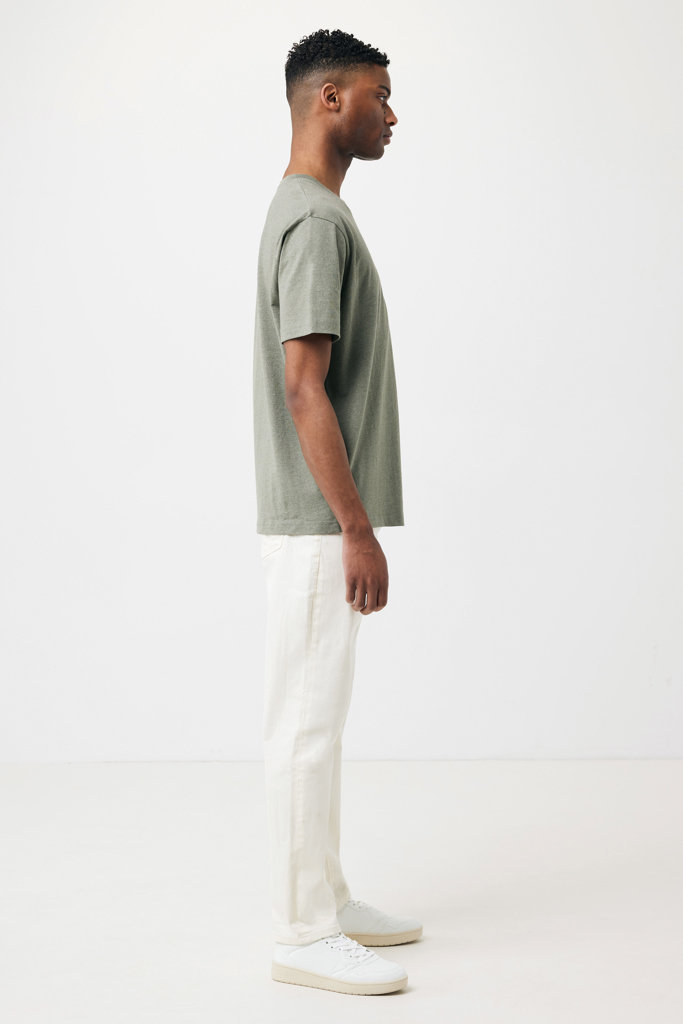 Teide recycled cotton t-shirt, heather green