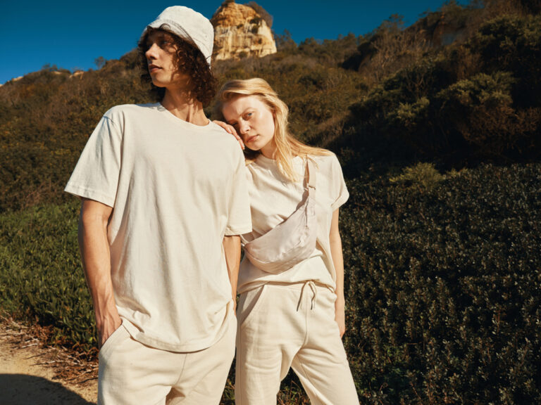 Teide gerecycled katoen t-shirt, natural raw