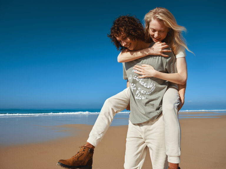 Teide gerecycled katoen t-shirt, natural raw