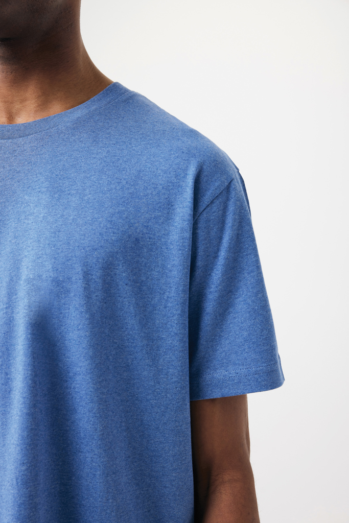 Teide gerecycled katoen t-shirt, heather blue