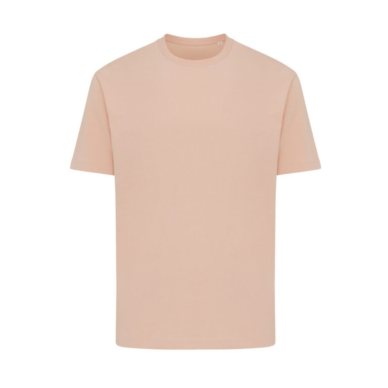 Teide recycled cotton t-shirt, peach nectar