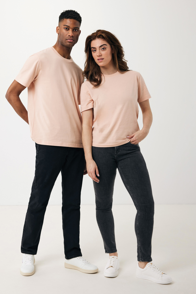 Teide recycled cotton t-shirt, peach nectar