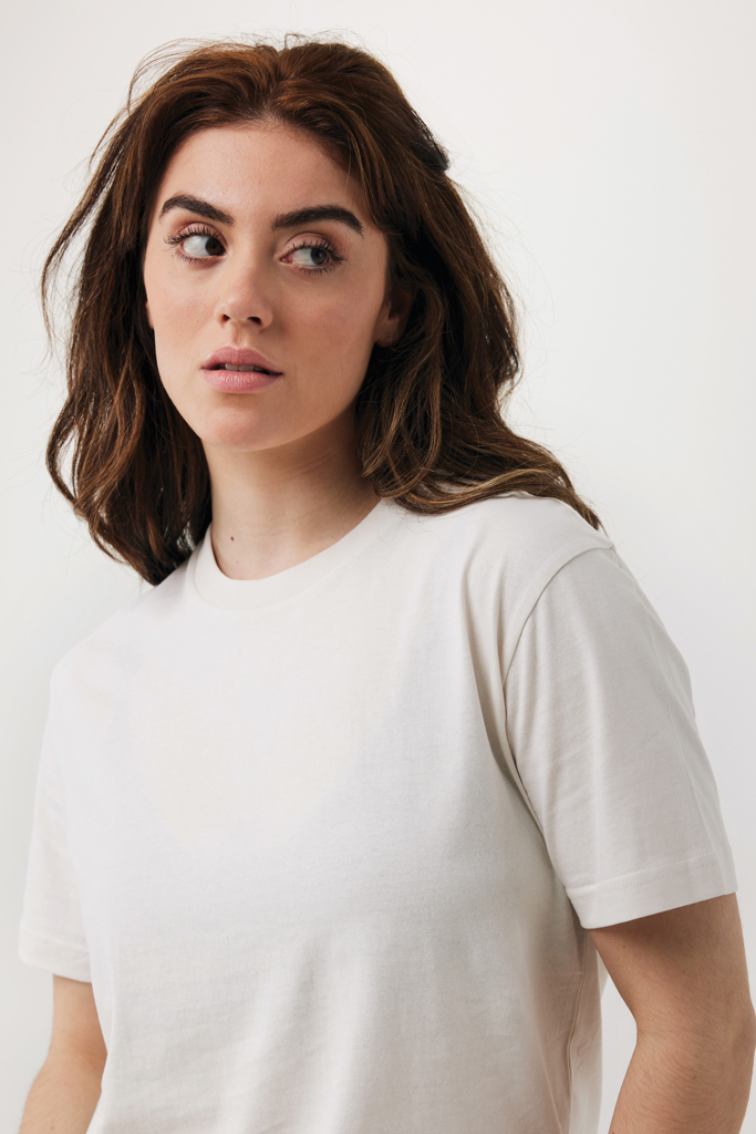 Teide recycled cotton t-shirt, ivory white