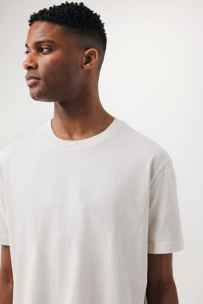 Teide recycled cotton t-shirt, ivory white