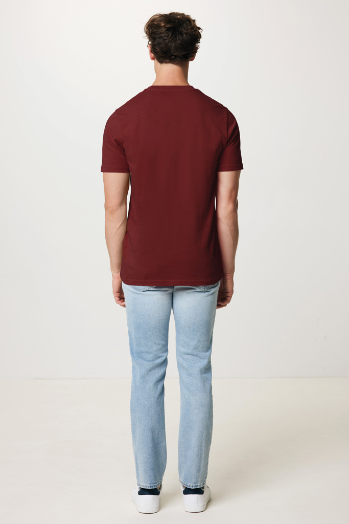 Brett recycled cotton t-shirt, burgundy
