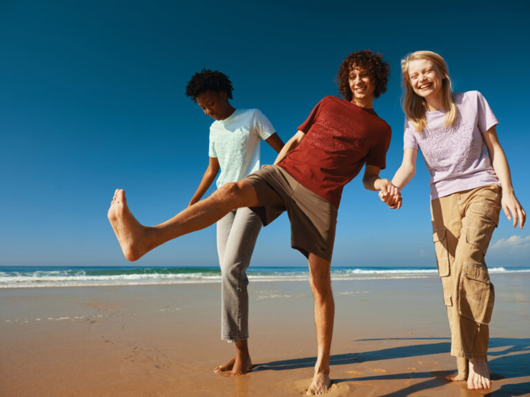 Brett recycled cotton t-shirt, burgundy