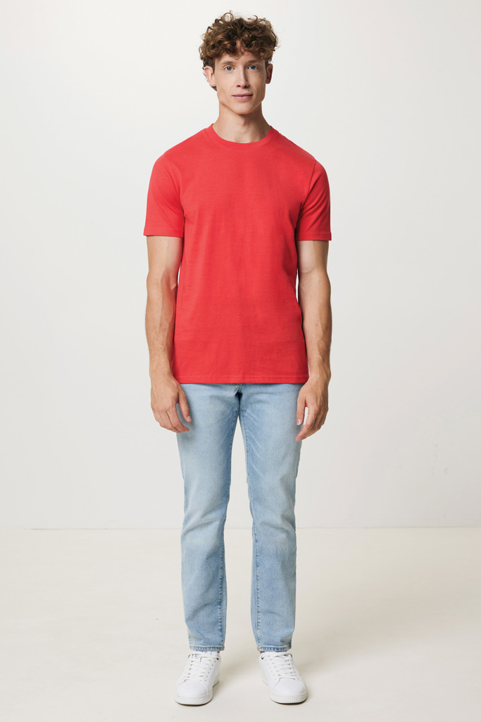 Brett Camiseta Medium Weight Algodón Reciclado, luscious red