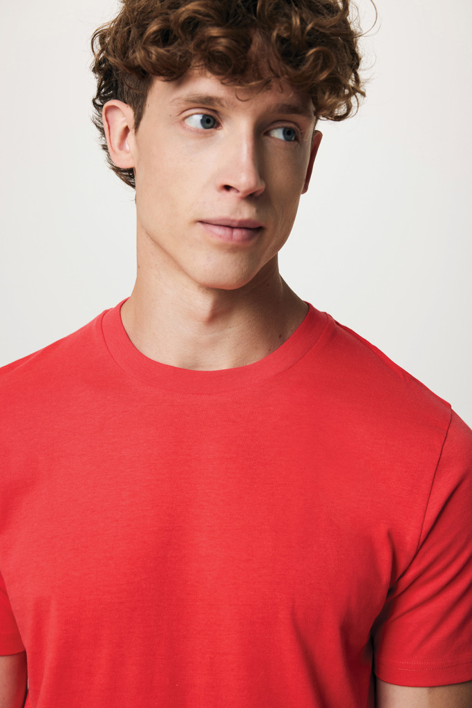 Brett Camiseta Medium Weight Algodón Reciclado, luscious red