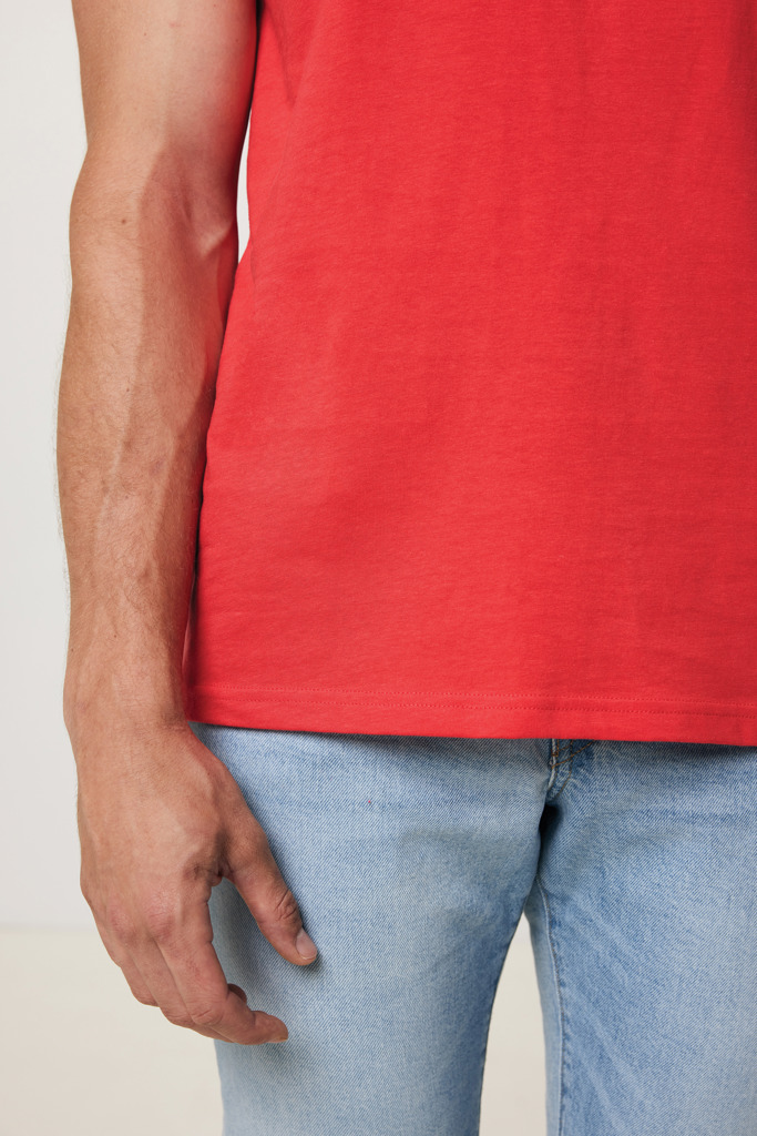 Brett Camiseta Medium Weight Algodón Reciclado, luscious red