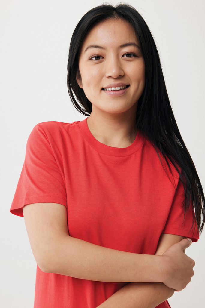 Brett Camiseta Medium Weight Algodón Reciclado, luscious red