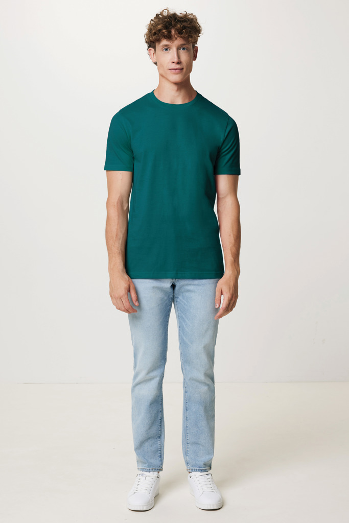 T-shirt en coton recyclé Brett, verdigris