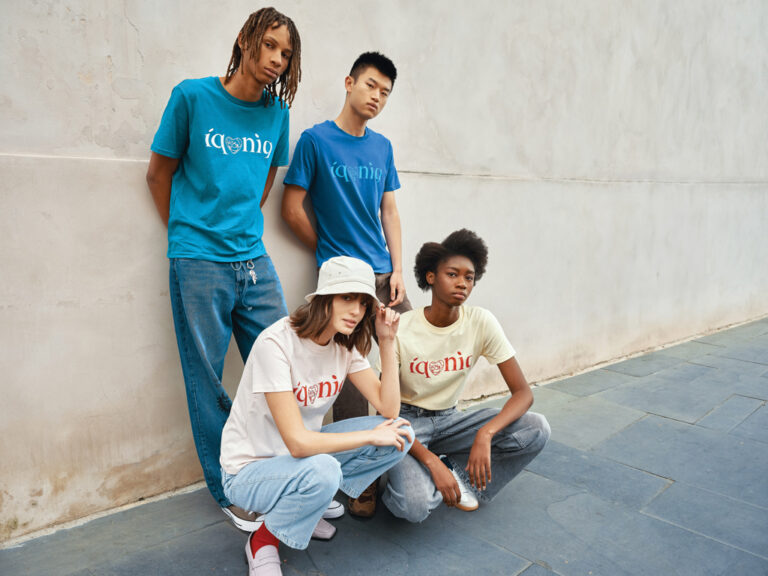 T-shirt en coton recyclé Brett, verdigris