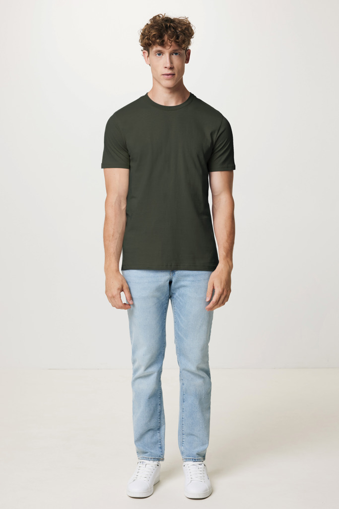 Brett recycled cotton t-shirt, khaki