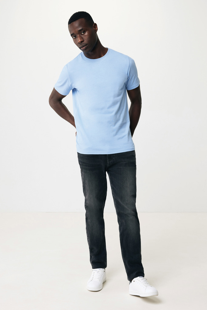 Brett recycled cotton t-shirt, sky blue