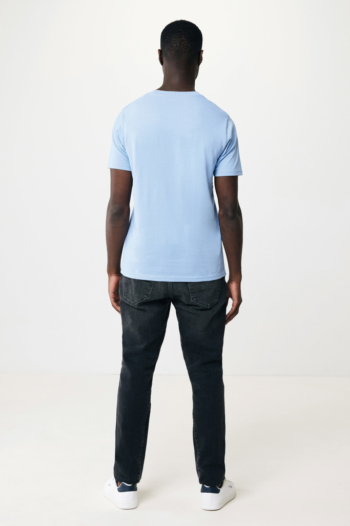 Brett recycled cotton t-shirt, sky blue