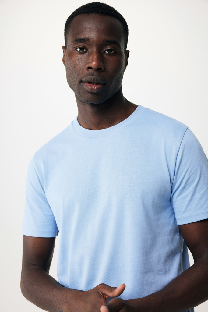 Brett recycled cotton t-shirt, sky blue