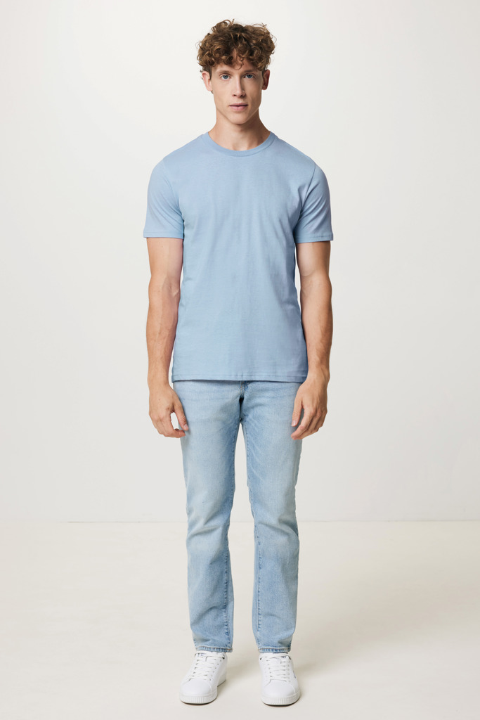 Brett recycled cotton t-shirt, sky blue