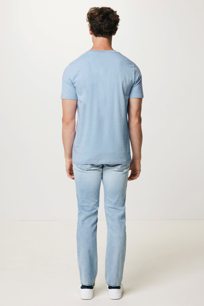 Brett recycled cotton t-shirt, sky blue