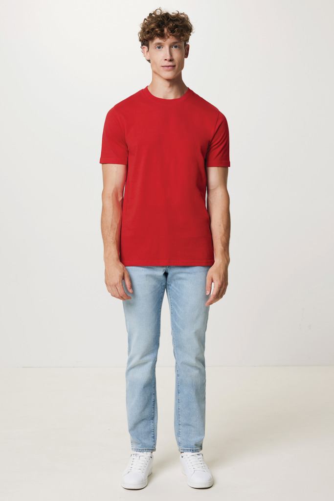 Brett recycled cotton t-shirt, red