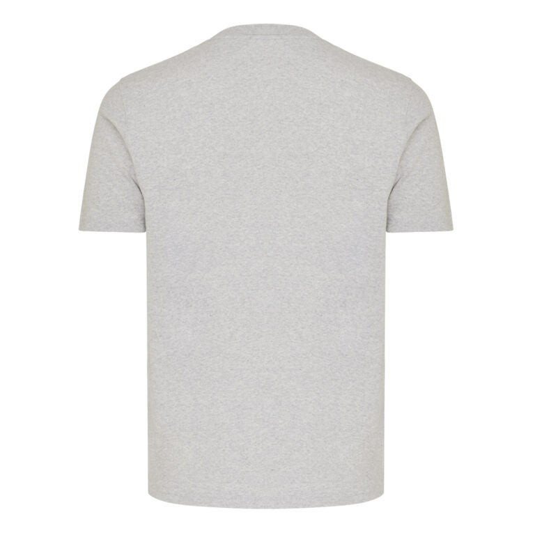 Brett t-shirt i återvunnen bomull, light heather grey