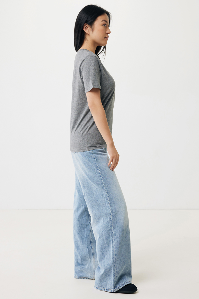 Brett recycled cotton t-shirt, light heather anthracite