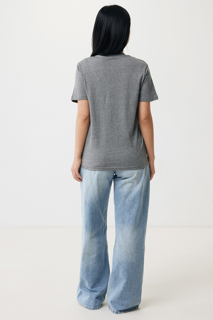 Brett recycled cotton t-shirt, light heather anthracite