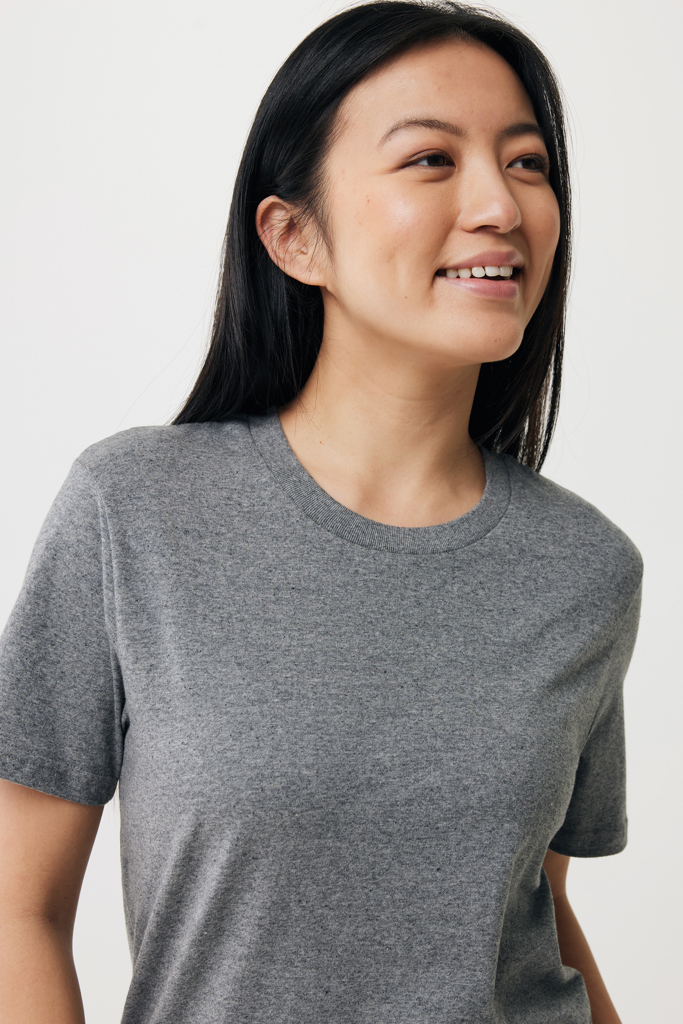 Brett recycled cotton t-shirt, light heather anthracite