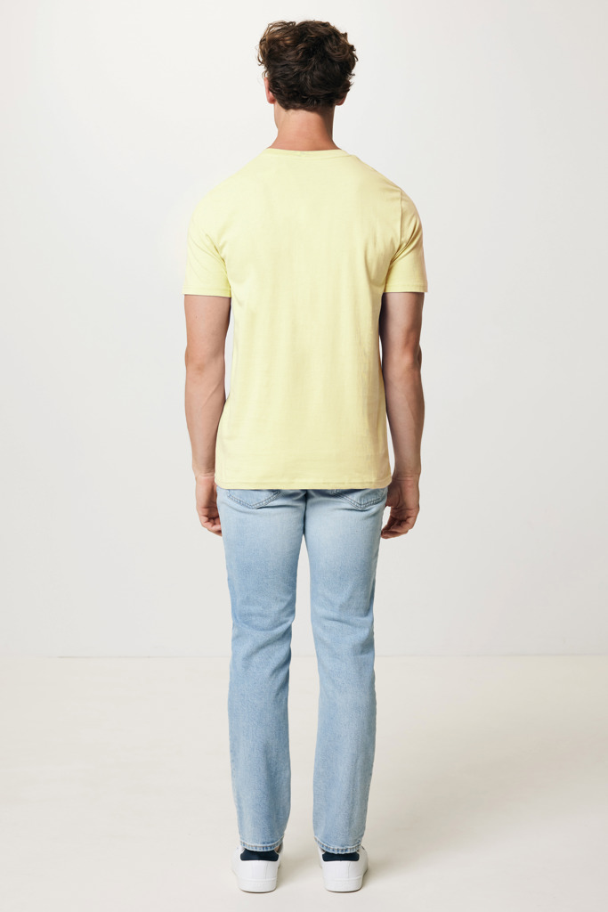 Brett recycled cotton t-shirt, cream yellow