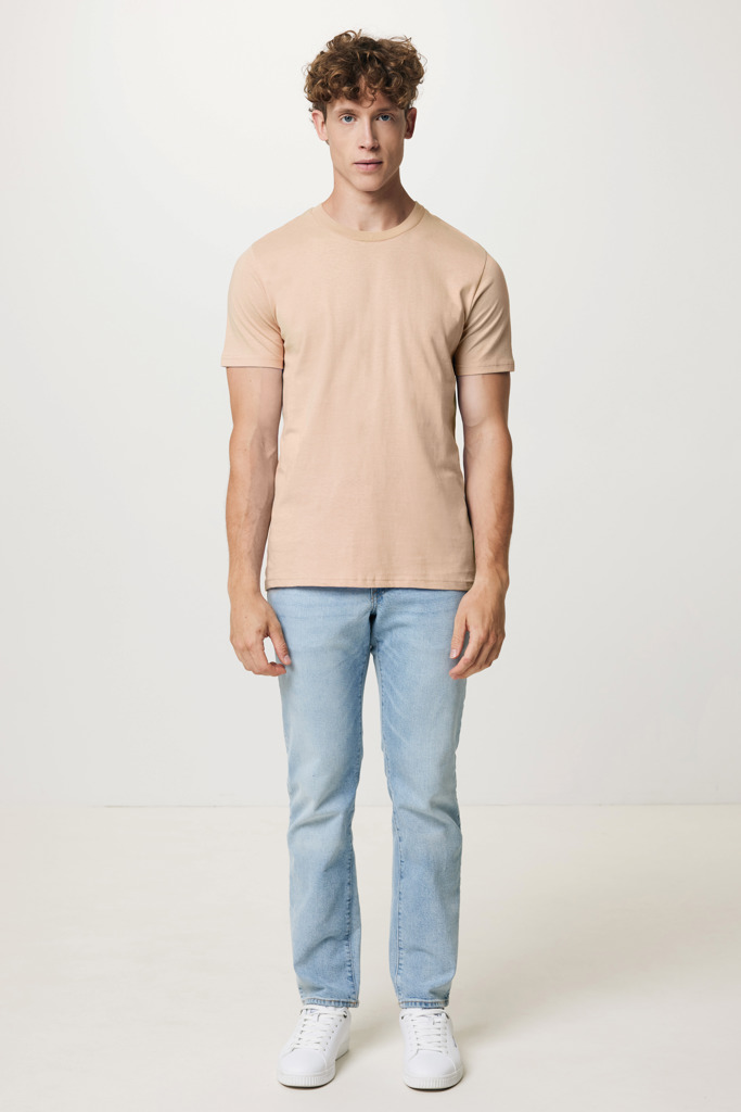Brett recycled cotton t-shirt, peach nectar