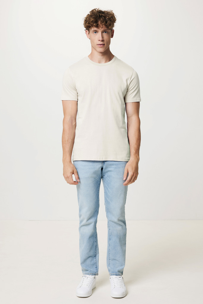 Brett recycled cotton t-shirt, ivory white